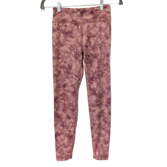 Athleta Other - Athleta Girls Mauve Rose Tie Dye LeggingsSize: Junior girls XL/14